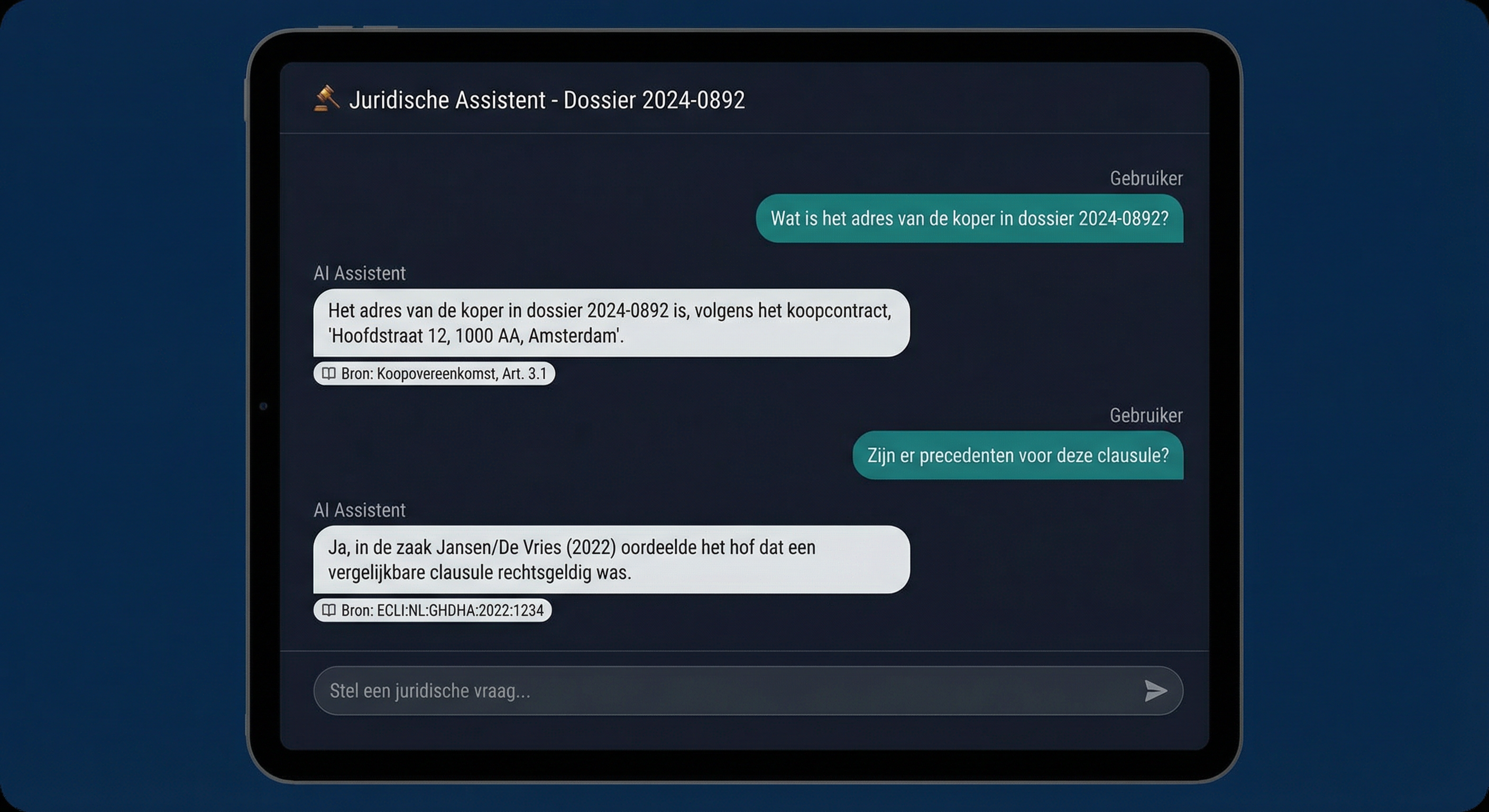 Jurinext AI Assistent Chat